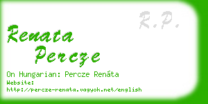 renata percze business card